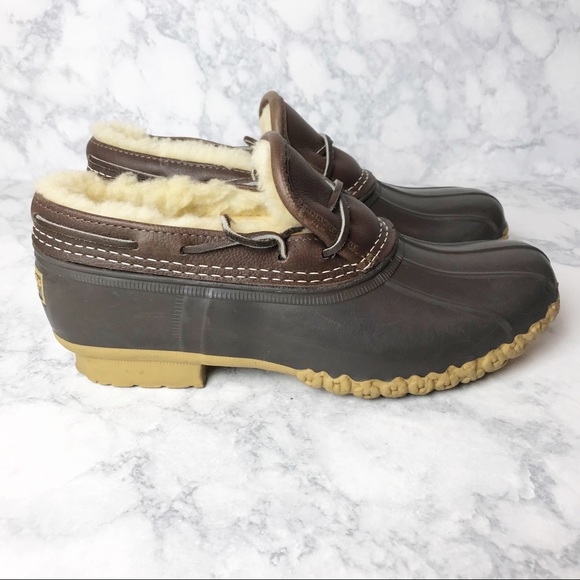 fur lined bean boots